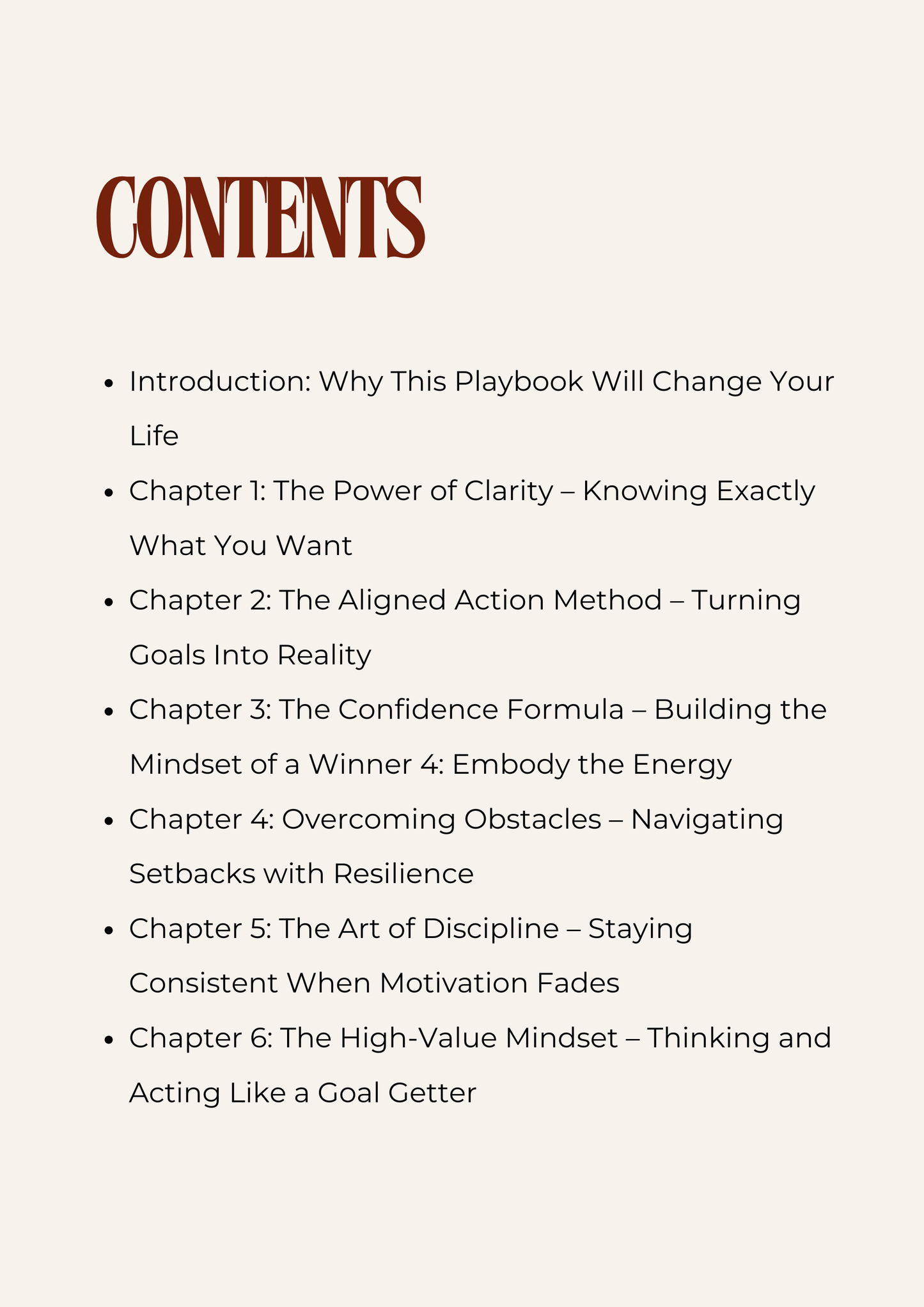 My Own Dream Girl - The Goal Getters Playbook